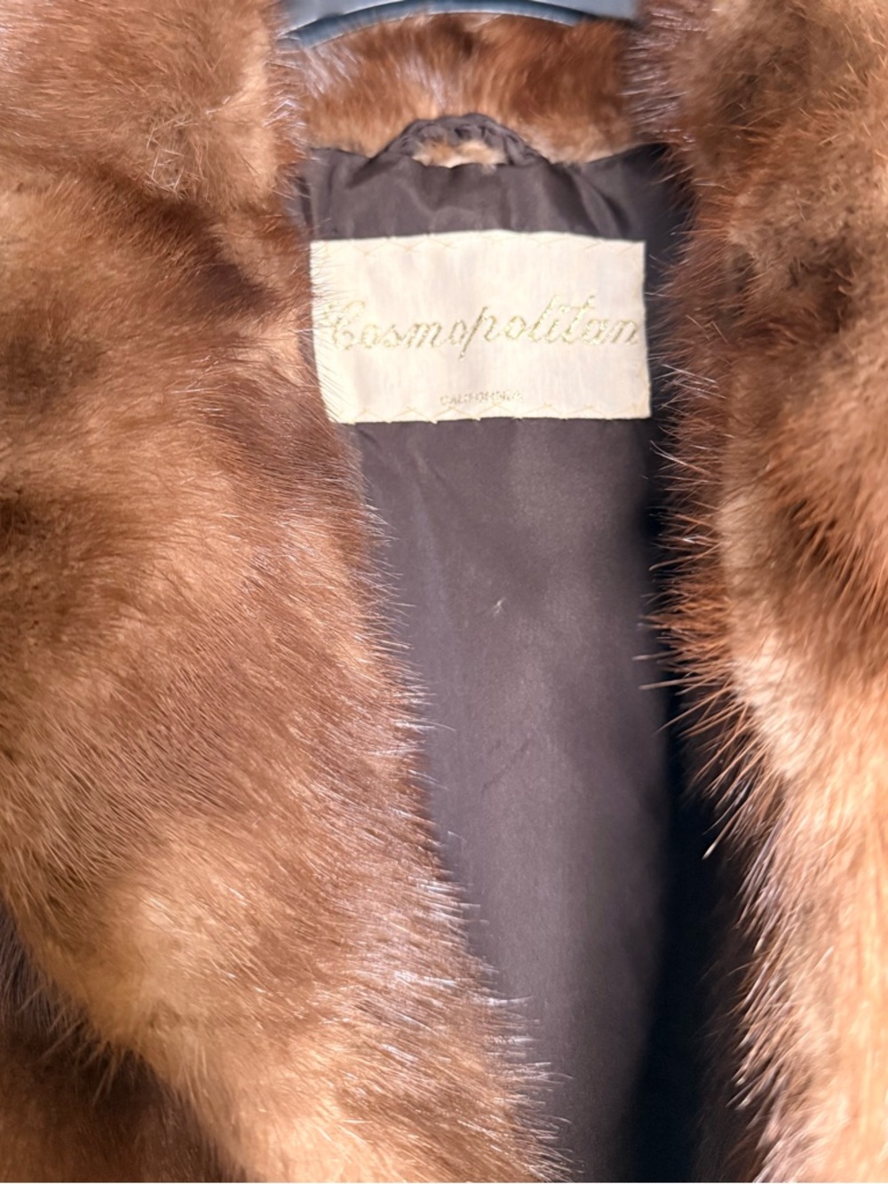 Cosmopolitan Brown Mink Coat - Picture 4 of 5